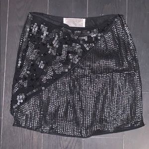 New Friend Colony black beaded party skirt